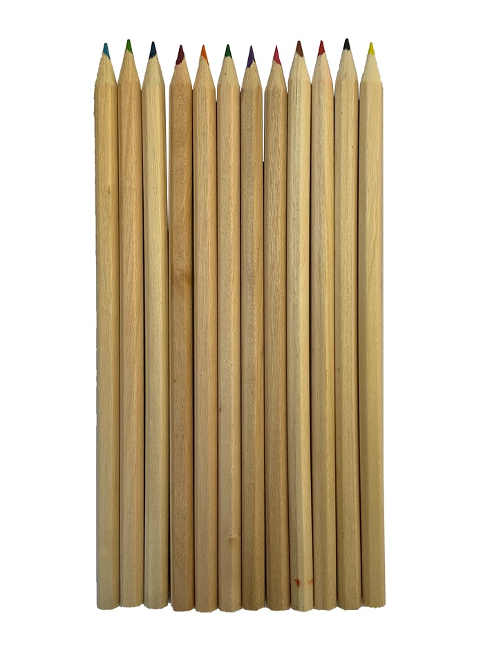 مداد رنگی چوبی 12 تایی