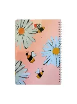 دفتر مشق 60 برگ دروس طلایی طرح گل