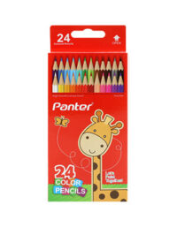 مداد رنگی پنتر جعبه مقوایی (24 رنگ)