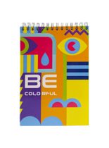 دفتر یادداشت 80 برگ جلد سخت طرح Be colorful مدل PN-6118 پاپکو