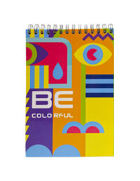 دفتر یادداشت 80 برگ جلد سخت طرح Be colorful مدل PN-6118 پاپکو