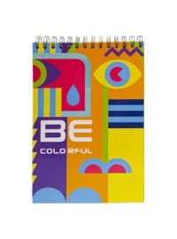 دفتر یادداشت 80 برگ جلد سخت طرح Be colorful مدل PN-6118 پاپکو