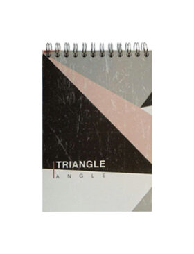 دفتر یادداشت 80 برگ جلد سخت طرح Triangle مدل PN-6158 پاپکو