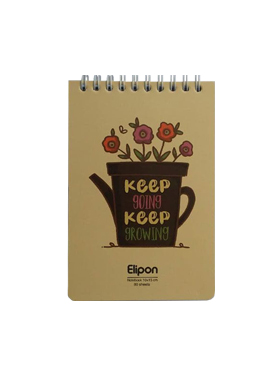 دفتر یادداشت 80 برگ الیپون طرح Flower pot