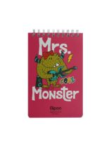 دفتر یادداشت 80 برگ الیپون سایز 15x10 طرح Mrs.Monster