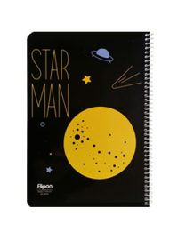 دفتر مشق 60 برگ الیپون طرح Star man-B