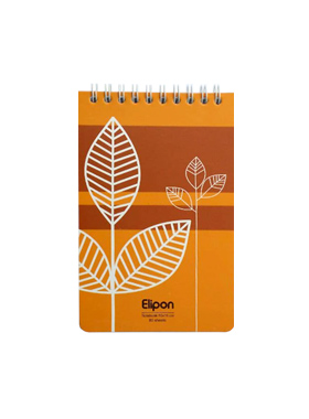 دفتر یادداشت 80 برگ الیپون طرح Leaf-A