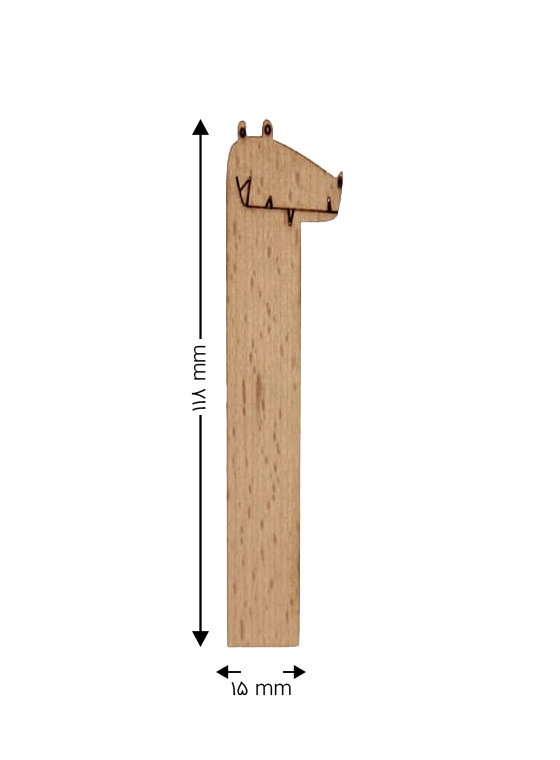 نشانک چوبی طرح دراکولا