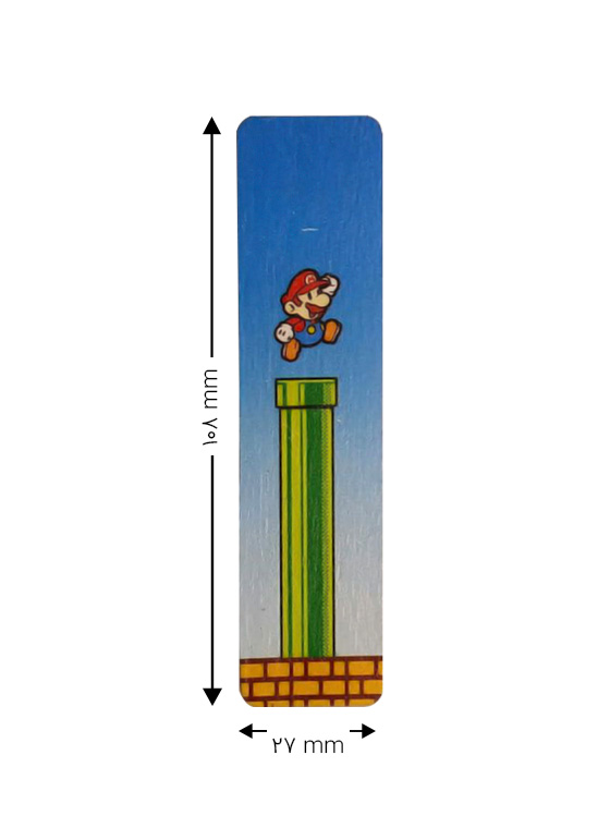 نشانک چوبی طرح ماریو