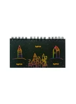 دفتر یادداشت 80 برگ جیبی پاپکو طرح 1 (بسته 3 عددی)