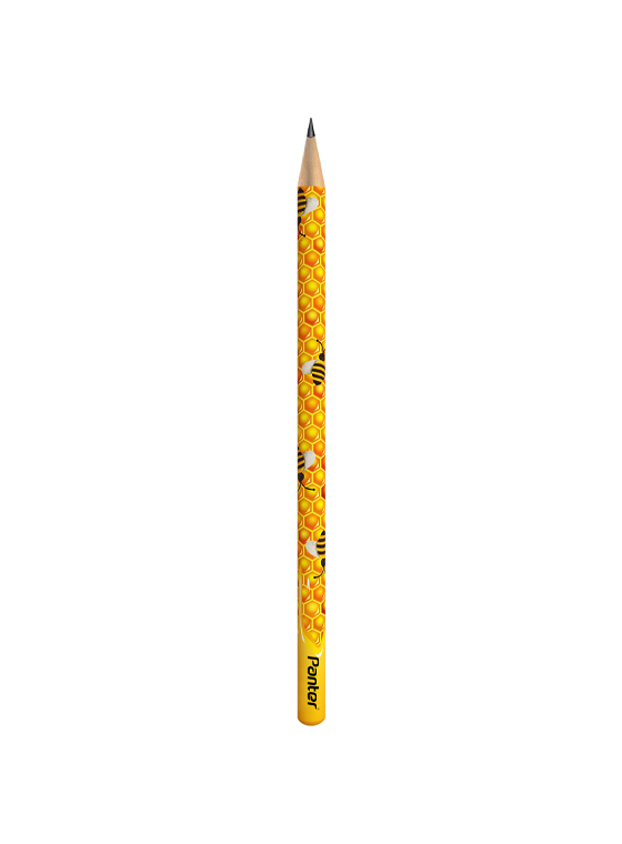مداد مشکی پنتر طرح Honey Bee بسته 12 تایی