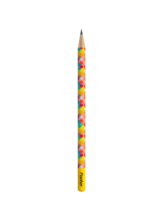 مداد مشکی پنتر طرح Square بسته 12 تایی