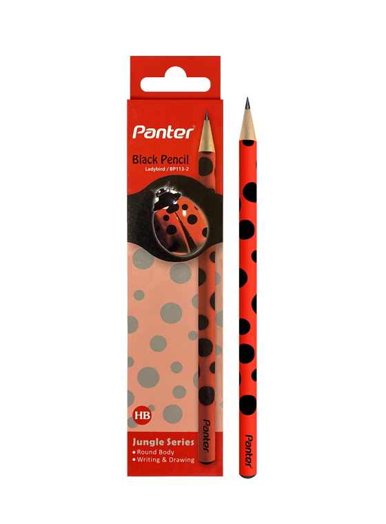 مداد مشکی پنتر طرح Ladybird