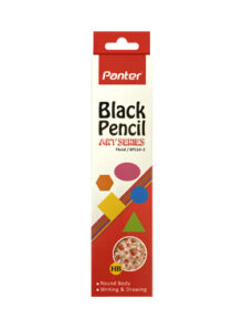 مداد مشکی پنتر طرح Floral بسته 12 تایی