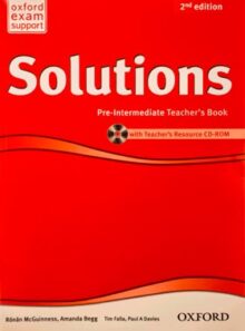 کتاب Solutions Pre Intermediate Teachers Book - انتشارات آکسفورد و جنگل