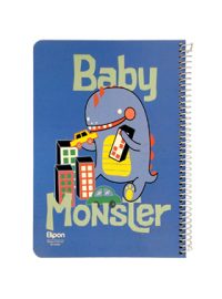 دفتر 80 برگ الیپون طرح BABY MONSTER