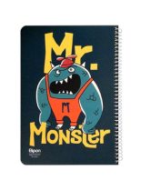 دفتر 80 برگ الیپون طرح MR.MONSTER