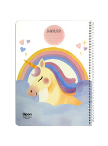 دفتر نقاشی 40 برگ الیپون طرح Unicorn