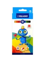 مداد رنگی 12 رنگ پیکاسو مدل GOL12C طرح 1