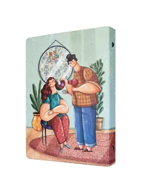 دفتر کلاسوری 100 برگ 6 حلقه وزیری مسترنوت طرح 1