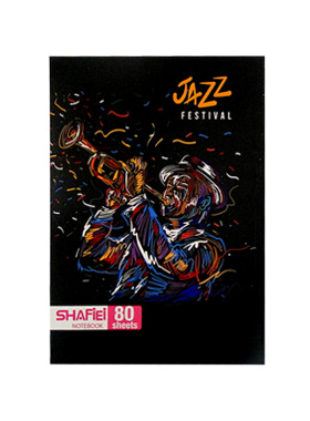 دفتر مشق 80 برگ شفیعی طرح Jazz Festival-A