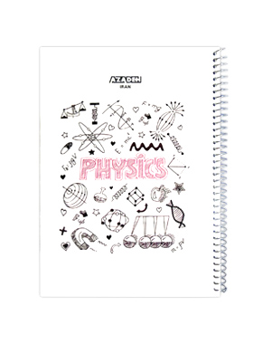 دفتر 100 برگ آزاده طرح Physics