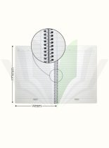 دفتر 100 برگ آزاده طرح Chemistry-B