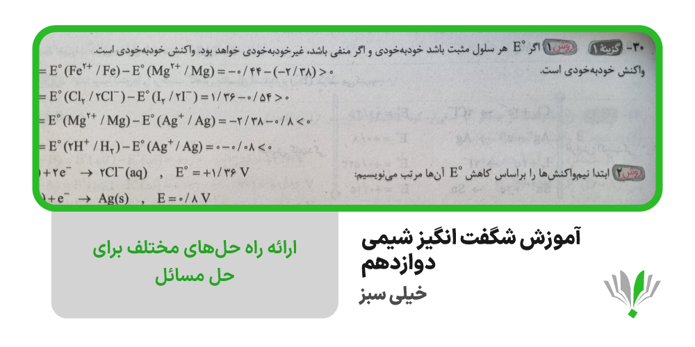 آموزش شگفت انگیز شیمی دوازدهم خیلی سبز | چی بخونم