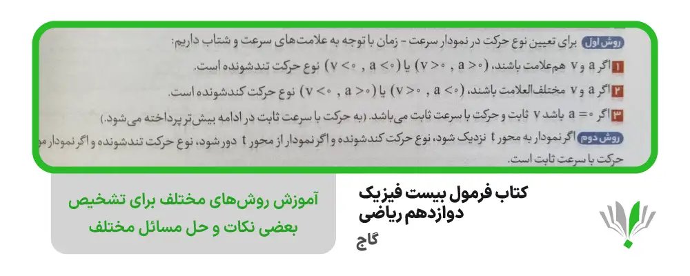 فرمول بیست فیزیک دوازدهم ریاضی گاج | چی بخونم