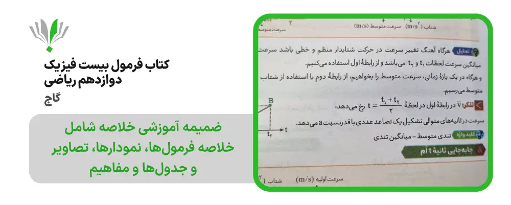 فرمول بیست فیزیک دوازدهم ریاضی گاج