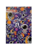 دفتر مشق 50 برگ شفیعی طرح فضانورد 2