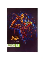 دفتر مشق 80 برگ شفیعی طرح موسیقی 3