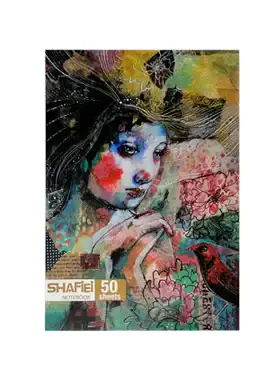 دفتر مشق 50 برگ شفیعی طرح دخترانه 7