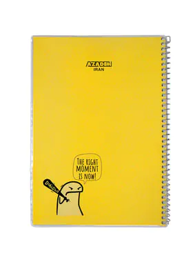دفتر مشق 80 برگ آزاده طرح میقولی 5