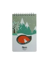 دفتر یادداشت 80 برگ سایز متوسط الیپون طرح 7