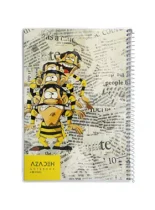 دفتر مشق 80 برگ آزاده طرح کارتونی 2