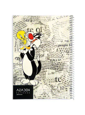 دفتر مشق 80 برگ آزاده طرح کارتونی 6