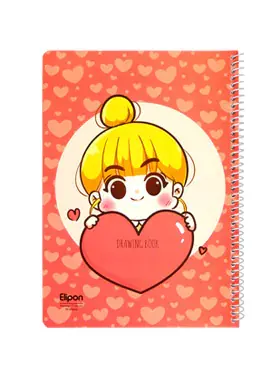 دفتر نقاشی 40 برگ الیپون طرح فانتزی 8