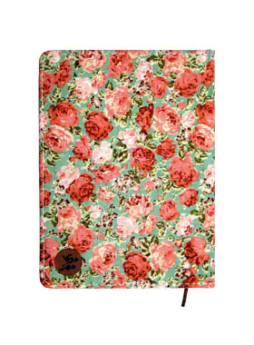 دفتر یادداشت 120 برگ جلد پارچه ای دوکا طرح گل 9