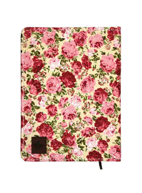 دفتر یادداشت 120 برگ جلد پارچه ای دوکا طرح گل 10