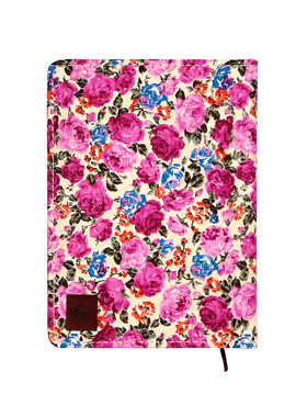 دفتر یادداشت 120 برگ جلد پارچه ای دوکا طرح گل 4