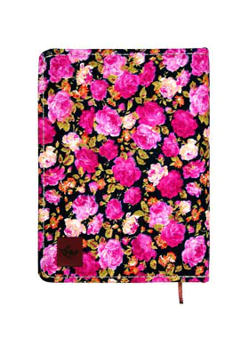 دفتر یادداشت 120 برگ جلد پارچه ای دوکا طرح گل 8