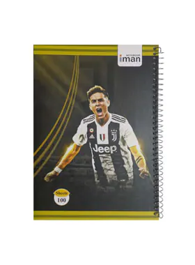 دفتر مشق 100 برگ فوتبالی ایمان طرح دیبالا 2