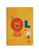 دفتر زبان 40 برگ 2 خط الیپون طرح حیوانات 3