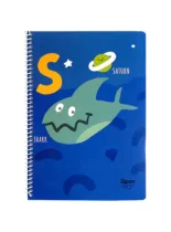 دفتر زبان 40 برگ 2 خط الیپون طرح حیوانات 4