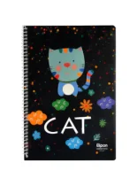 دفتر زبان 40 برگ 2 خط الیپون طرح حیوانات 6