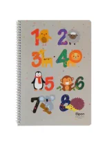 دفتر زبان 40 برگ 2 خط الیپون طرح حیوانات 7