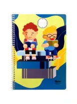 دفتر زبان 60 برگ 2 خط الیپون طرح 7