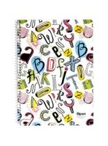 دفتر زبان 60 برگ 2 خط الیپون طرح 8