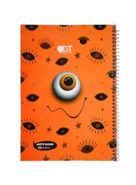 دفتر مشق 40 برگ دروس طلایی طرح کارتونی 3